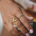 18K Gold Mia Crystal Ring 3