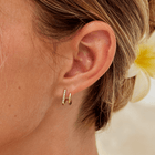 18K Gold & Crystal Claw Earrings 5