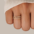 18K Gold Mia Crystal Ring 2
