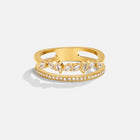 18K Gold Mia Crystal Ring 4
