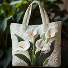 Bolso Artesanal Acolchado — Azucenas Blancas 1