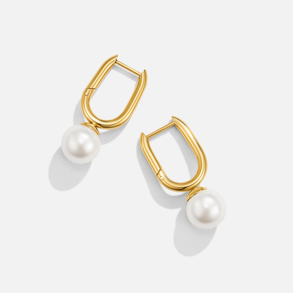 Cora Pearl Hoop Earrings