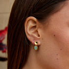 Gold Aquamarine Drop Earrings 6