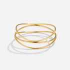Sabrina Gold Layered Bangle 3