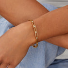 Sofia Crystal & Gold Bangle 2