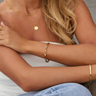 Sofia Crystal & Gold Bangle 5