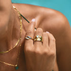 Vintage Aquamarine Wrap Ring 6