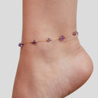 Amethyst Stone Anklet 2