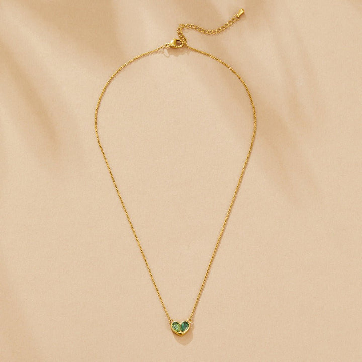 Amore Crystal Heart Necklace