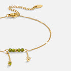 Arizona Green Bead Tassel Anklet 2