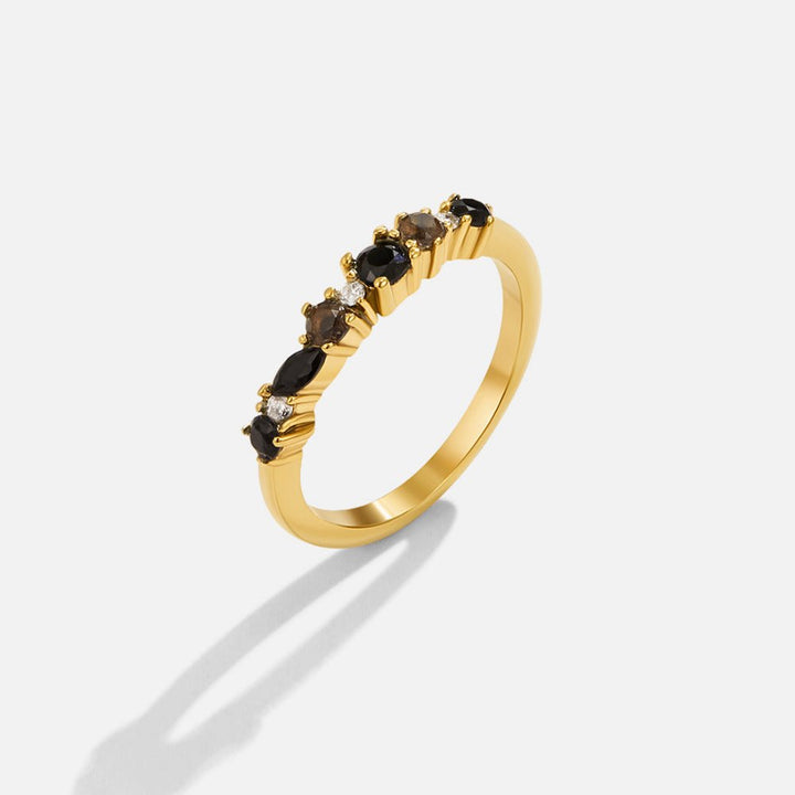 Black Obsidian Eternity Ring