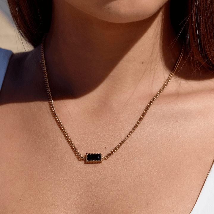 Black Onyx Pendant Necklace