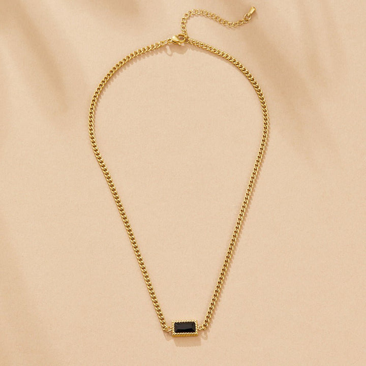 Black Onyx Pendant Necklace