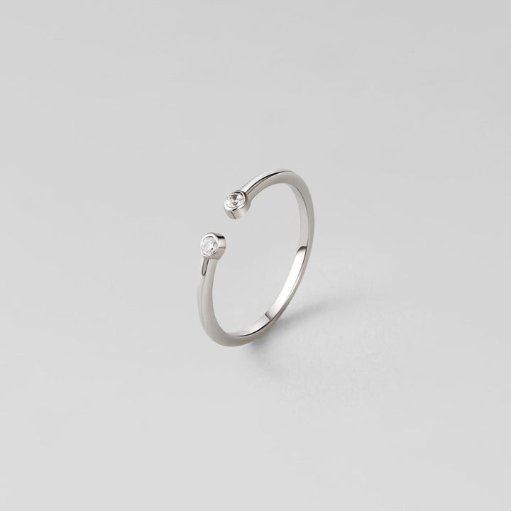 Cali Silver Crystal Ring
