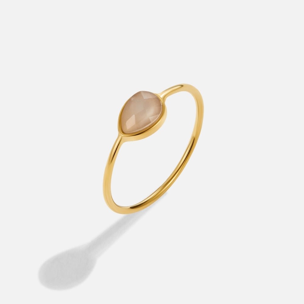 Clara Teardrop Stone Ring