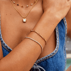 Cordelia Gold Tennis Bracelet 2