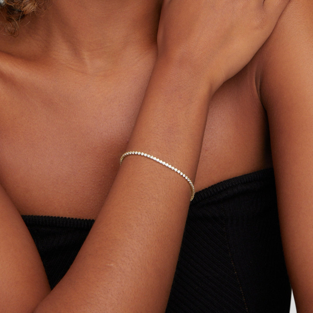 Cordelia Silver Tennis Bracelet