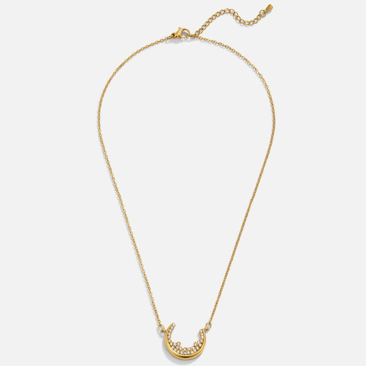 Crescent Moon Pendant Necklace