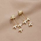 Crystal Lotus Waterfall Earrings 1