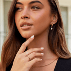 Freshwater Pearl Bella Hoop Earrings 7