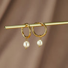 Freshwater Pearl Bella Hoop Earrings 1