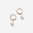 Freshwater Pearl Bella Hoop Earrings 3