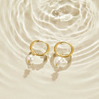 Freshwater Pearl Bella Hoop Earrings 8