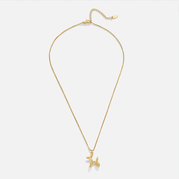 Gold Balloon Animal Necklace