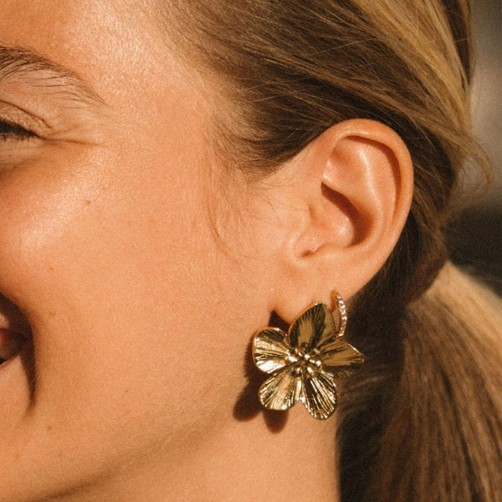 Gold Blossom Earrings
