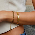 Gold Clover Bangle 2
