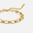Gold Link Chain Bracelet 1