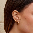 Gold Trio Mini Hoop Set 2