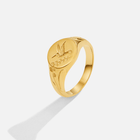 Golden Hummingbird Signet Ring 4
