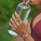 Golden Hummingbird Signet Ring 5