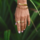 Golden Hummingbird Signet Ring 3