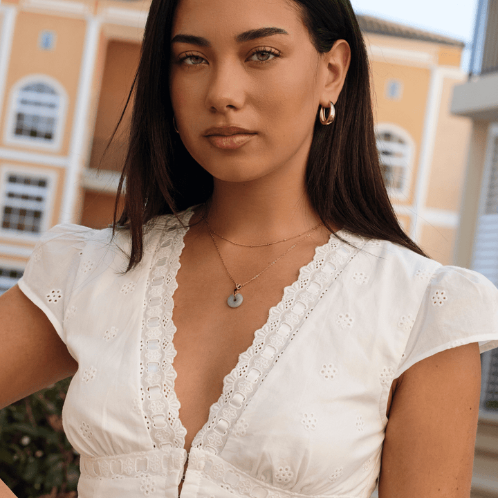 'Goodluck' Jade Pendant Necklace