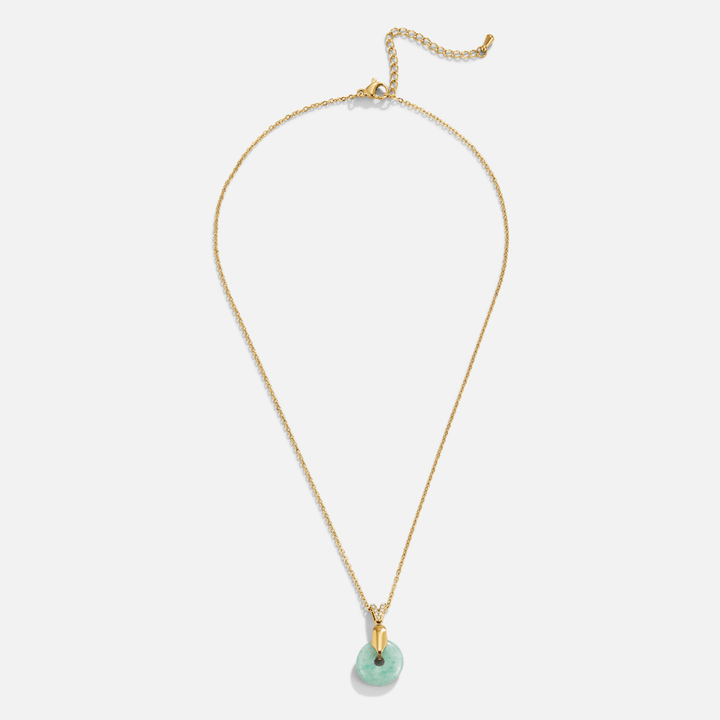 'Goodluck' Jade Pendant Necklace