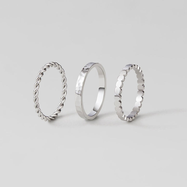 Hella Silver Stacked Ring