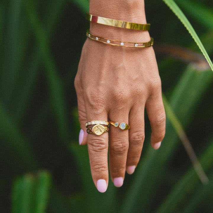 Hera Gold Crystal Ring