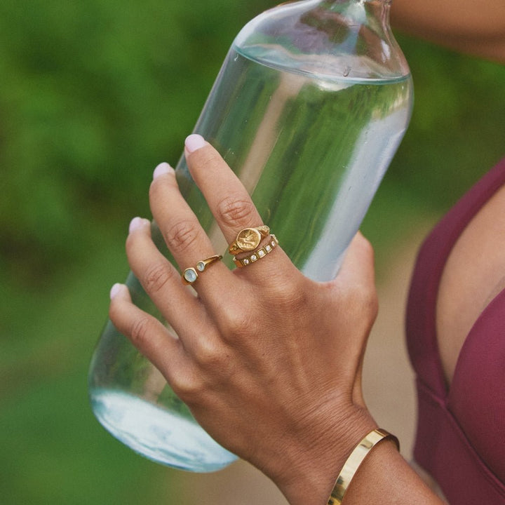 Hera Gold Crystal Ring