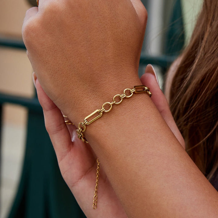 Iris Chunky Gold Bracelet