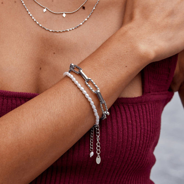 Jihan Chunky Silver Chain Bracelet