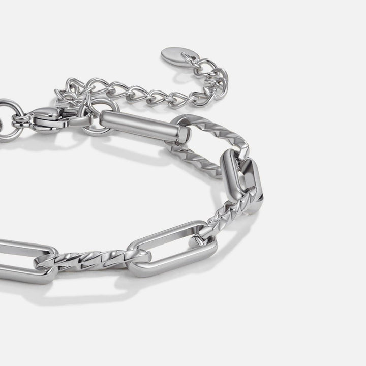 Jihan Chunky Silver Chain Bracelet