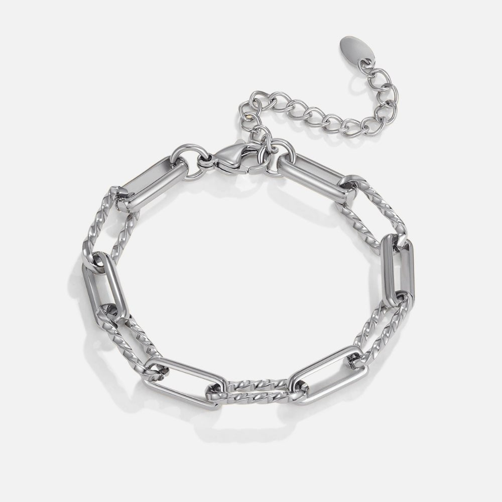 Jihan Chunky Silver Chain Bracelet