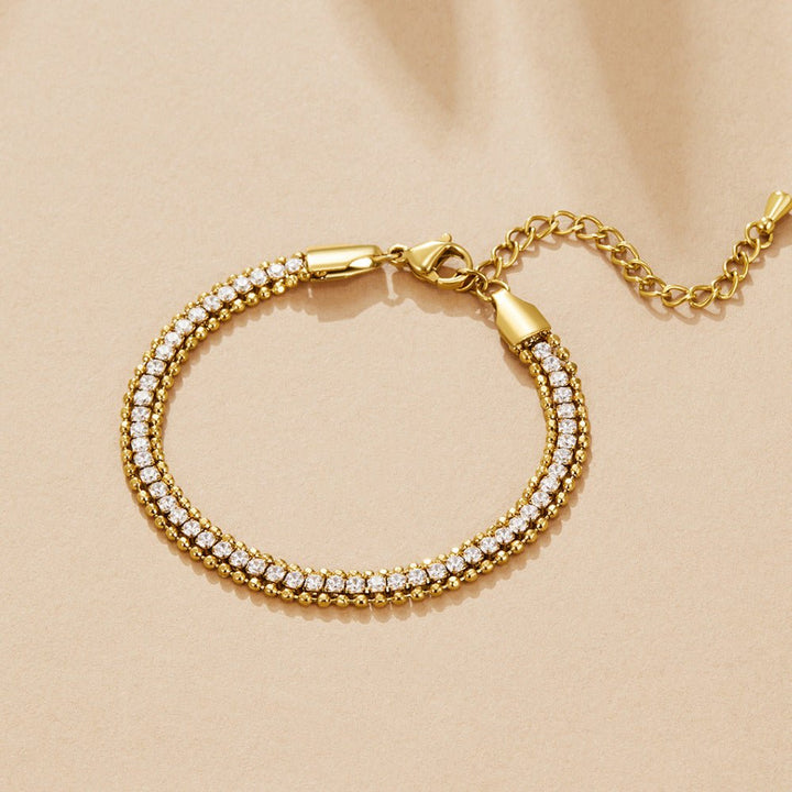 Layered Adison Crystal Bracelet
