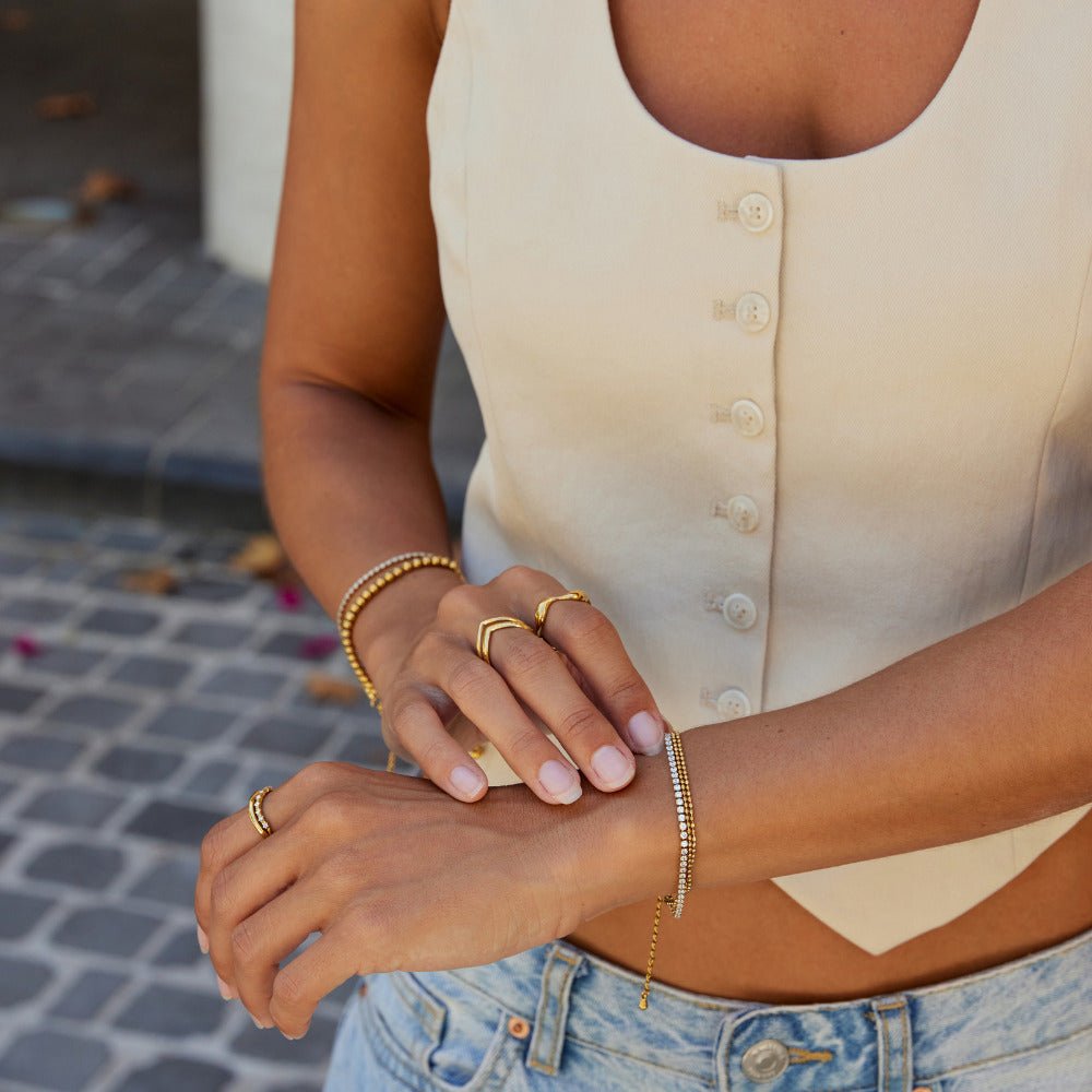Layered Adison Crystal Bracelet