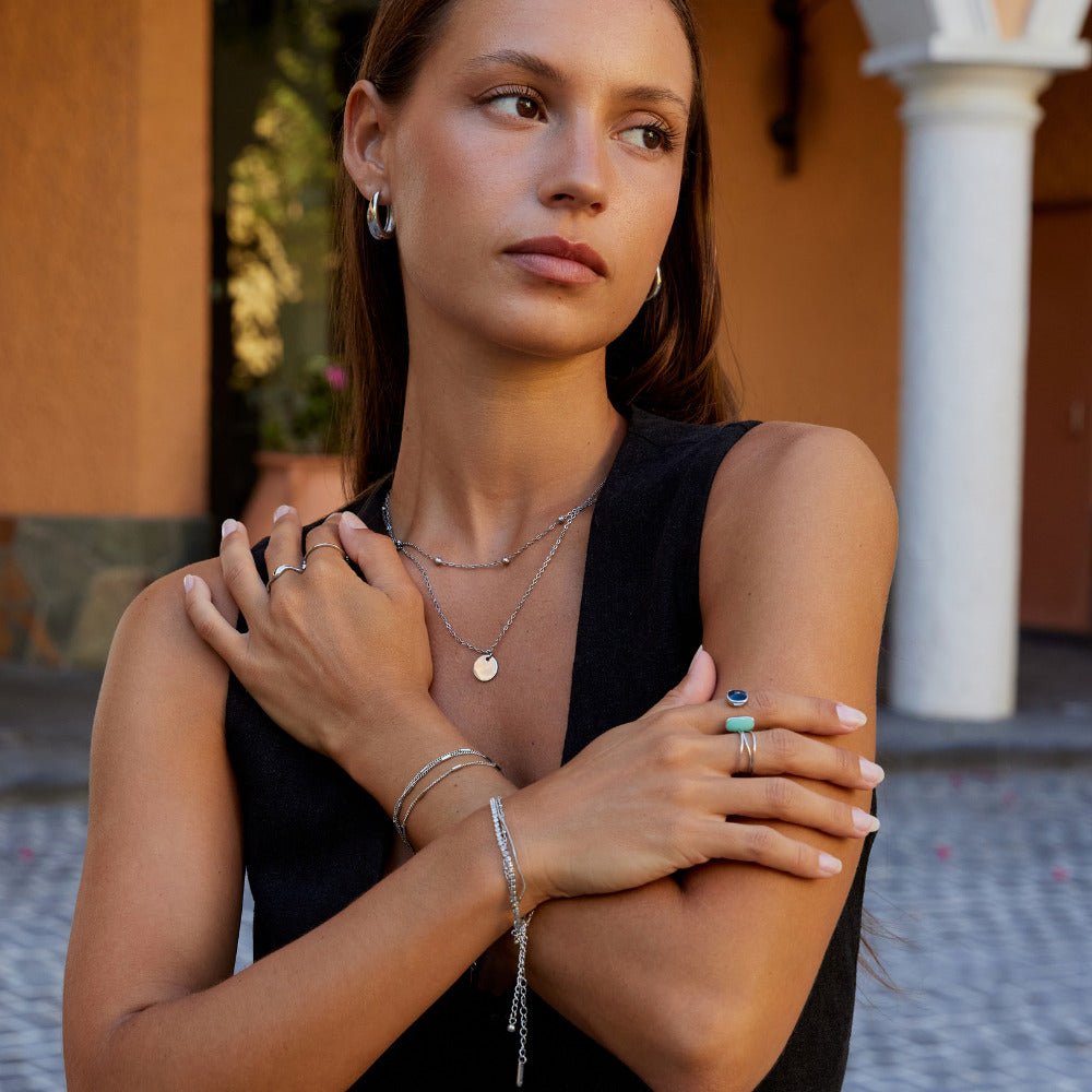 Layered Silver Alia Bracelet