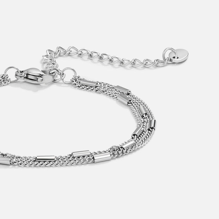 Layered Silver Alia Bracelet
