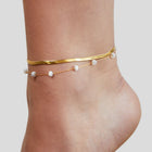 Layered Snake Chain Gold Anklet 2