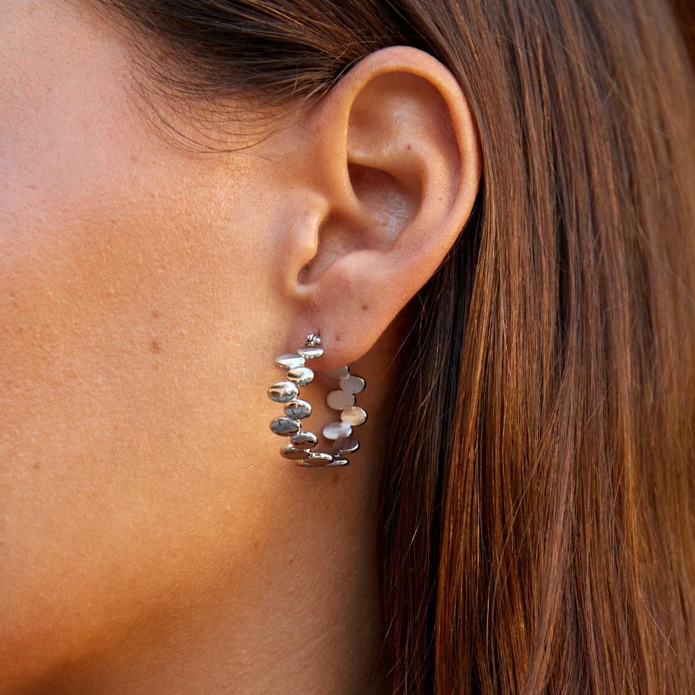 Link Monet Silver Hoop Earrings
